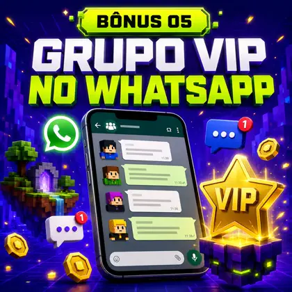 Capa do bônus Grupo VIP no WhatsApp